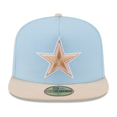 Dallas Cowboys New Era Two-Tone Color Pack A-Frame 59FIFTY Fitted Hat - Light Blue/Light Beige online