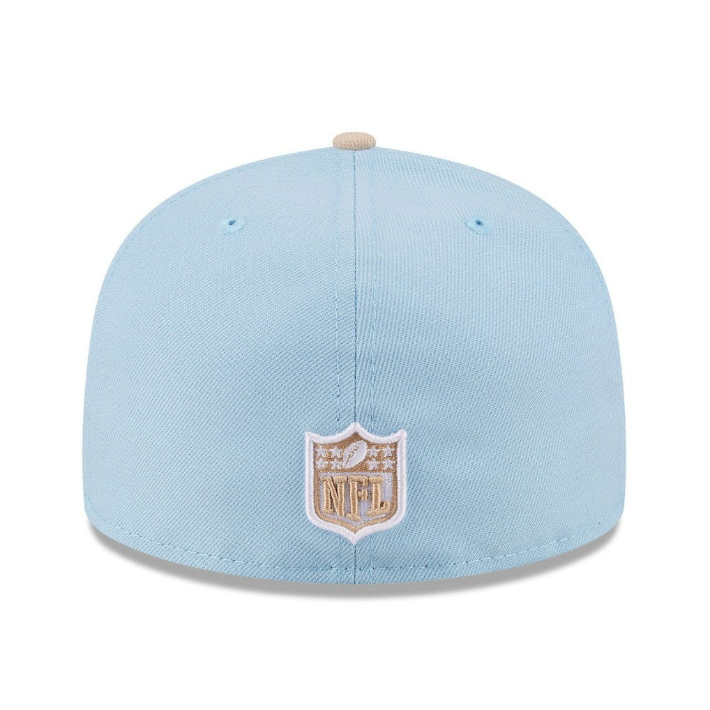 Dallas Cowboys New Era Two-Tone Color Pack A-Frame 59FIFTY Fitted Hat - Light Blue/Light Beige online
