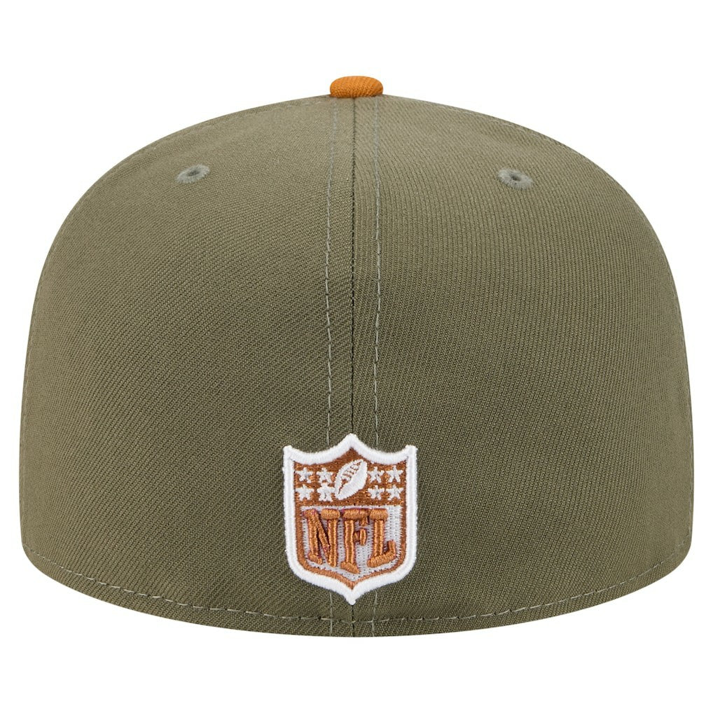 Dallas Cowboys New Era 2-Tone Color Pack A-Frame 59FIFTY Fitted Hat - Olive/Brown cheap