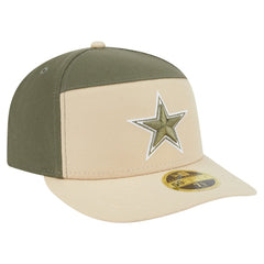 Dallas Cowboys New Era 2-Tone Color Pack Split Panel 59FIFTY Fitted Hat - Light Beige/Olive for sale