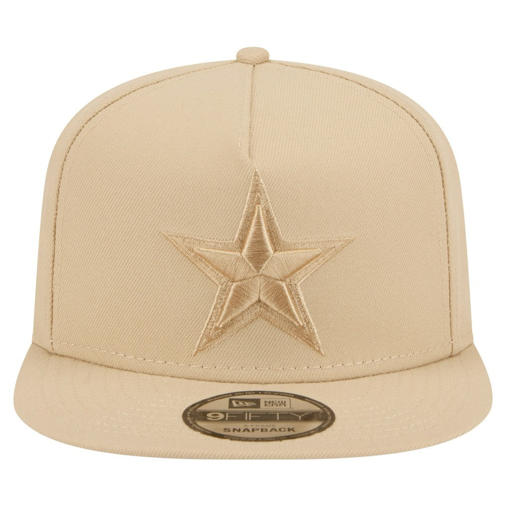 Dallas Cowboys New Era Color Pack A-Frame 9FIFTY Snapback Hat - Light Beige on sale