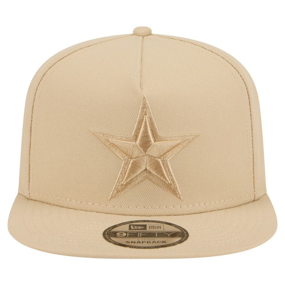 Dallas Cowboys New Era Color Pack A-Frame 9FIFTY Snapback Hat - Light Beige on sale