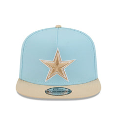 Dallas Cowboys New Era Two-Tone Color Pack A-Frame 9FIFTY Snapback Hat - Light Blue/Brown online