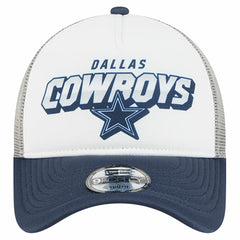 Dallas Cowboys New Era Youth Streak 9FORTY A-Frame Adjustable Hat - White/Navy cheap