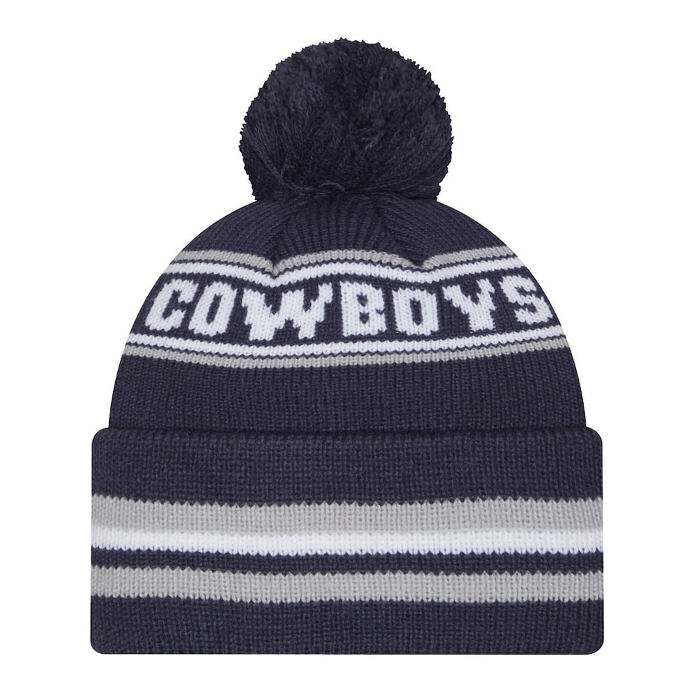 Dallas Cowboys New Era Youth Classic Cuffed Knit Hat with Pom - Navy online