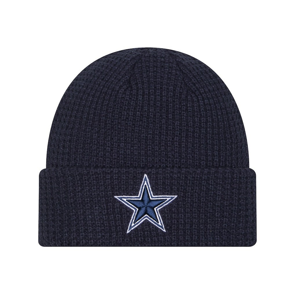 Dallas Cowboys New Era Youth Waffle Cuffed Knit Hat - Navy outlet