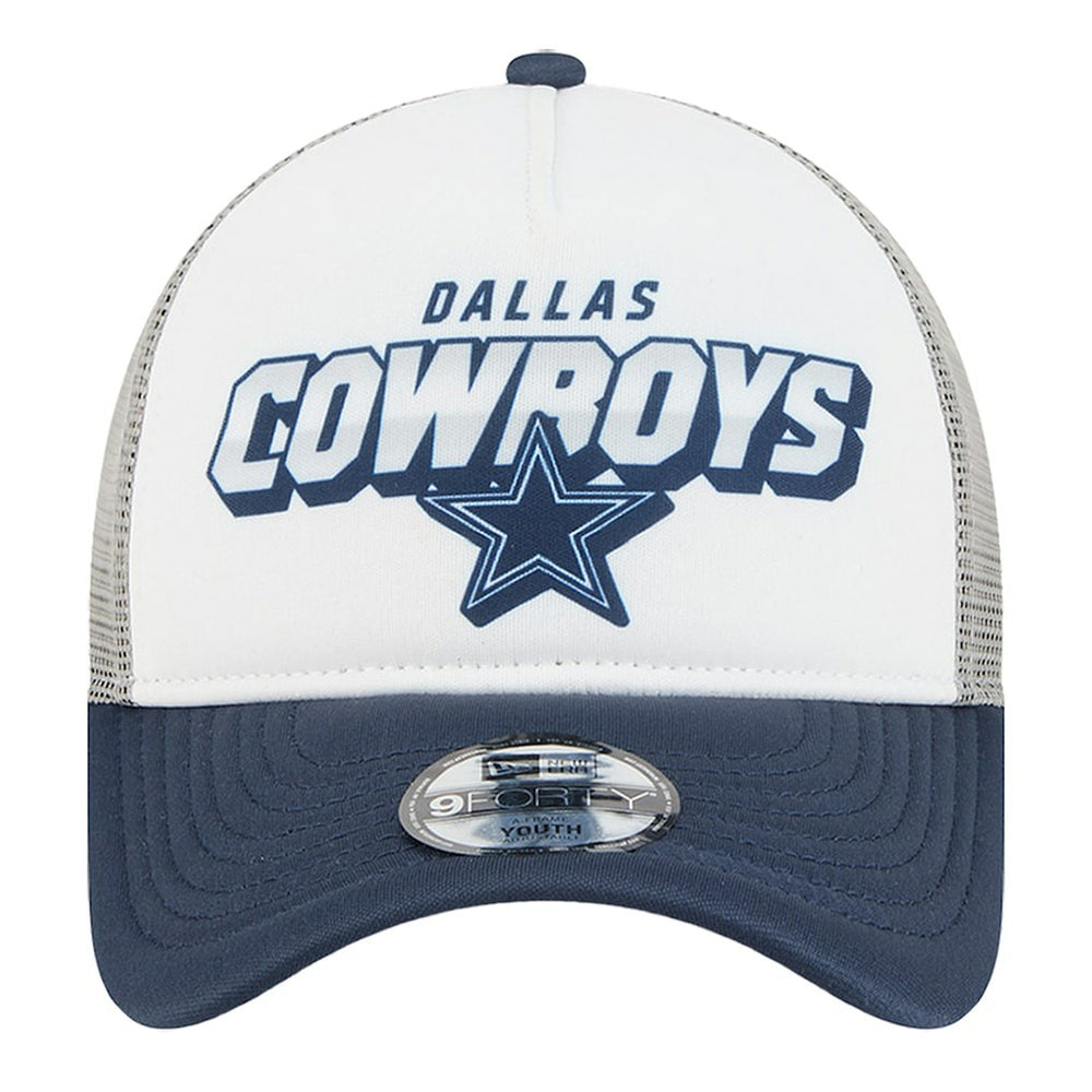 Dallas Cowboys New Era Preschool Streak A-Frame 9FORTY Adjustable Hat - White/Navy outlet