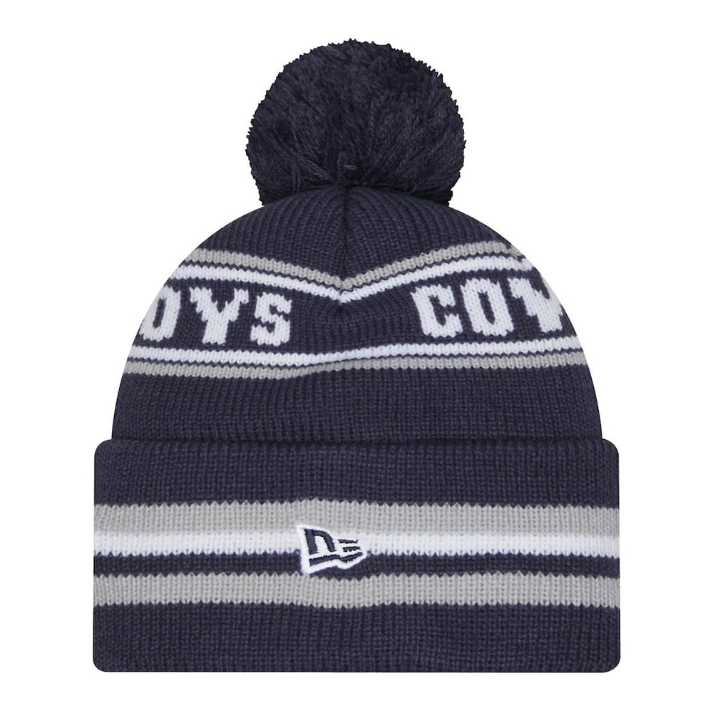 Dallas Cowboys New Era Pre-School Classic Cuffed Knit Hat with Pom - Navy sale