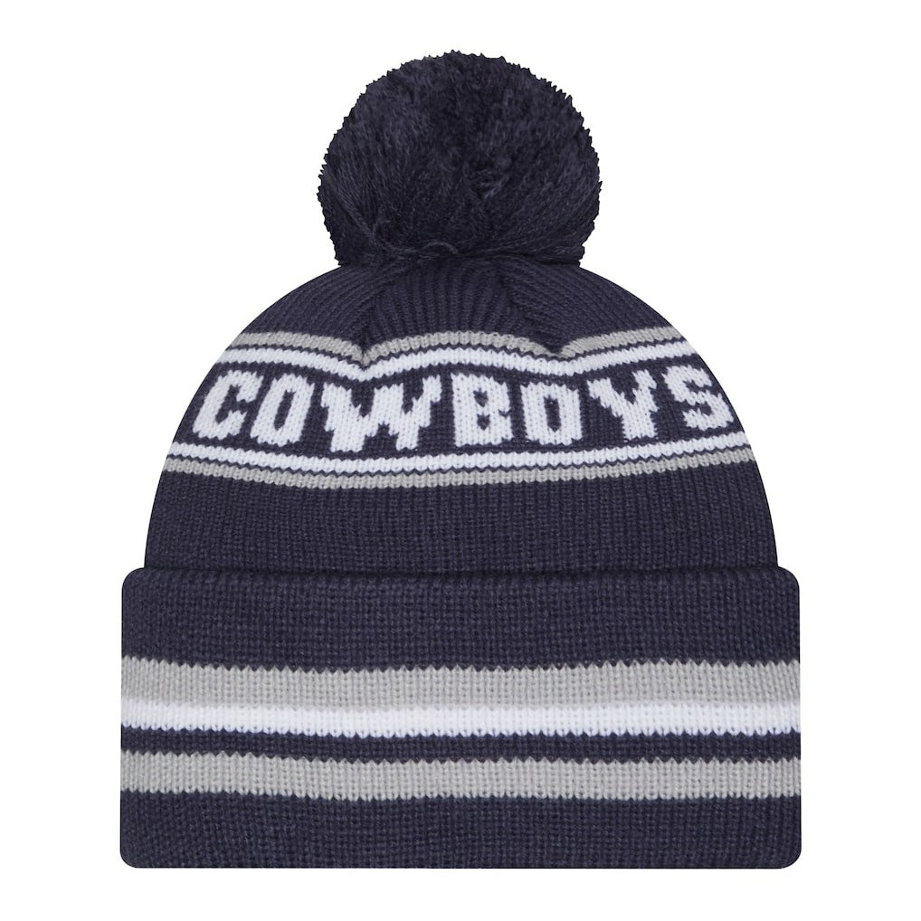 Dallas Cowboys New Era Pre-School Classic Cuffed Knit Hat with Pom - Navy sale