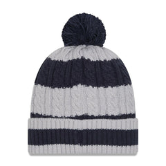 Dallas Cowboys New Era Women's Braided Cuffed Knit Hat with Pom - Navy outlet
