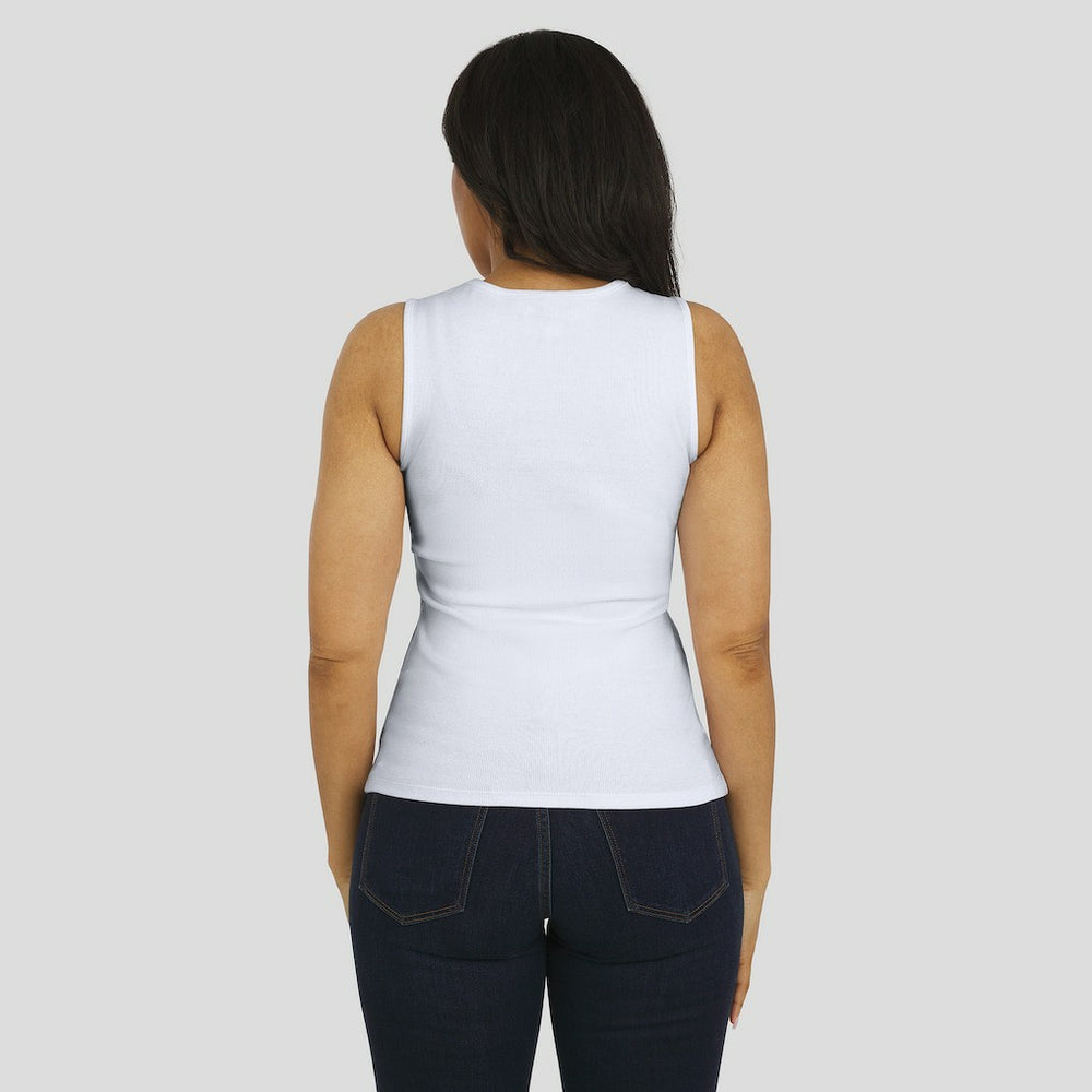 Minnesota Vikings WEAR by Erin Andrews Women's Ribbed Graphic Tank Top - White online