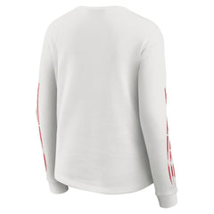 Kansas City Chiefs WEAR by Erin Andrews Women's Graphic Waffle Long-Sleeve T-Shirt - White sale