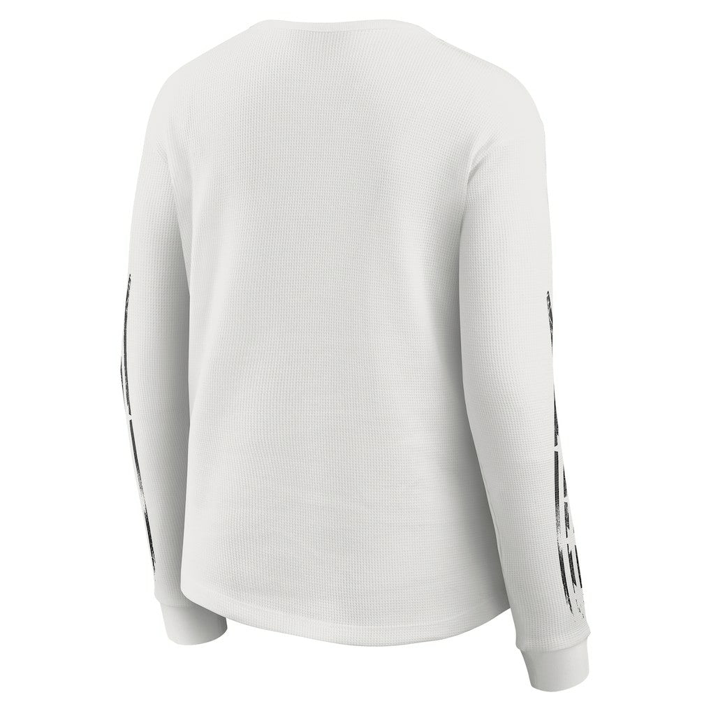 Cincinnati Bengals WEAR by Erin Andrews Women's Graphic Waffle Long-Sleeve T-Shirt - White outlet