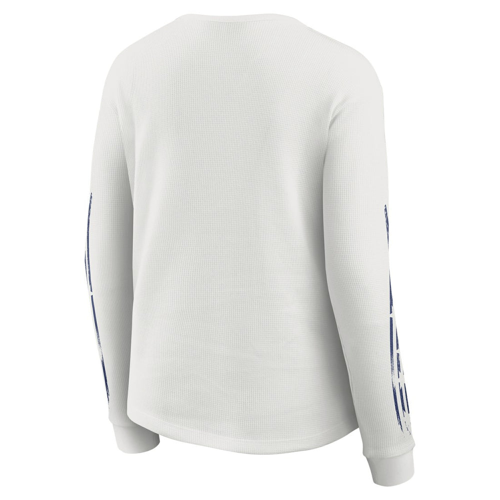 New York Giants WEAR by Erin Andrews Women's Graphic Waffle Long-Sleeve T-Shirt - White online