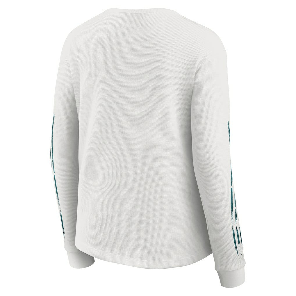 Philadelphia Eagles WEAR by Erin Andrews Women's Graphic Waffle Long-Sleeve T-Shirt - White online