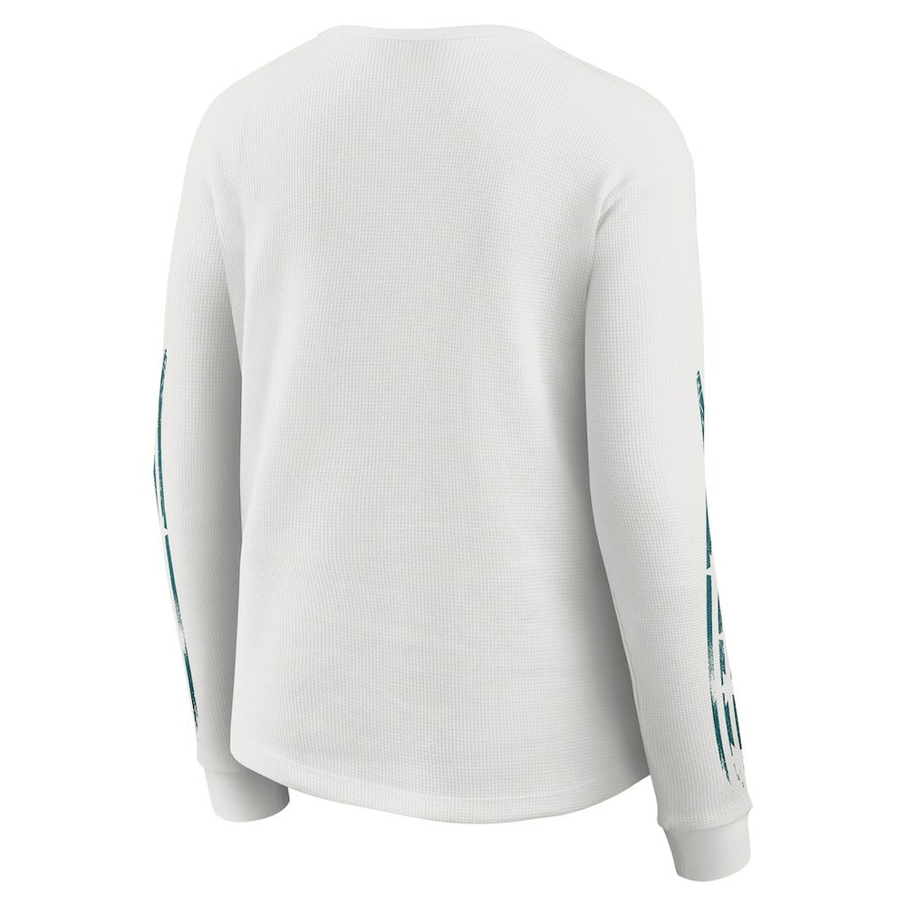 Philadelphia Eagles WEAR by Erin Andrews Women's Graphic Waffle Long-Sleeve T-Shirt - White online