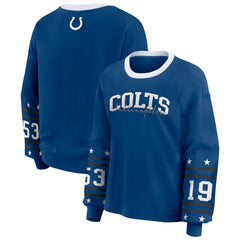 Indianapolis Colts WEAR by Erin Andrews Women's Sport Long-Sleeve T-Shirt - Royal sale