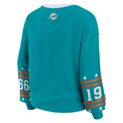 Miami Dolphins WEAR by Erin Andrews Women's Sport Long-Sleeve T-Shirt - Aqua outlet