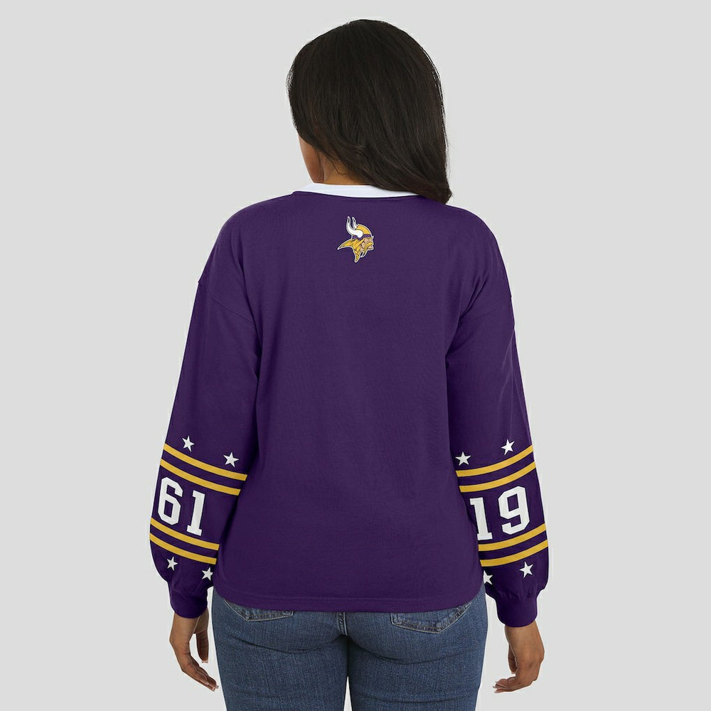 Minnesota Vikings WEAR by Erin Andrews Women's Sport Long-Sleeve T-Shirt - Purple online