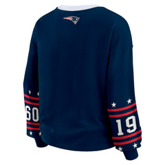 New England Patriots WEAR by Erin Andrews Women's Sport Long-Sleeve T-Shirt - Navy online