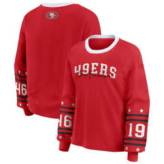 San Francisco 49ers WEAR by Erin Andrews Women's Sport Long-Sleeve T-Shirt - Scarlet outlet