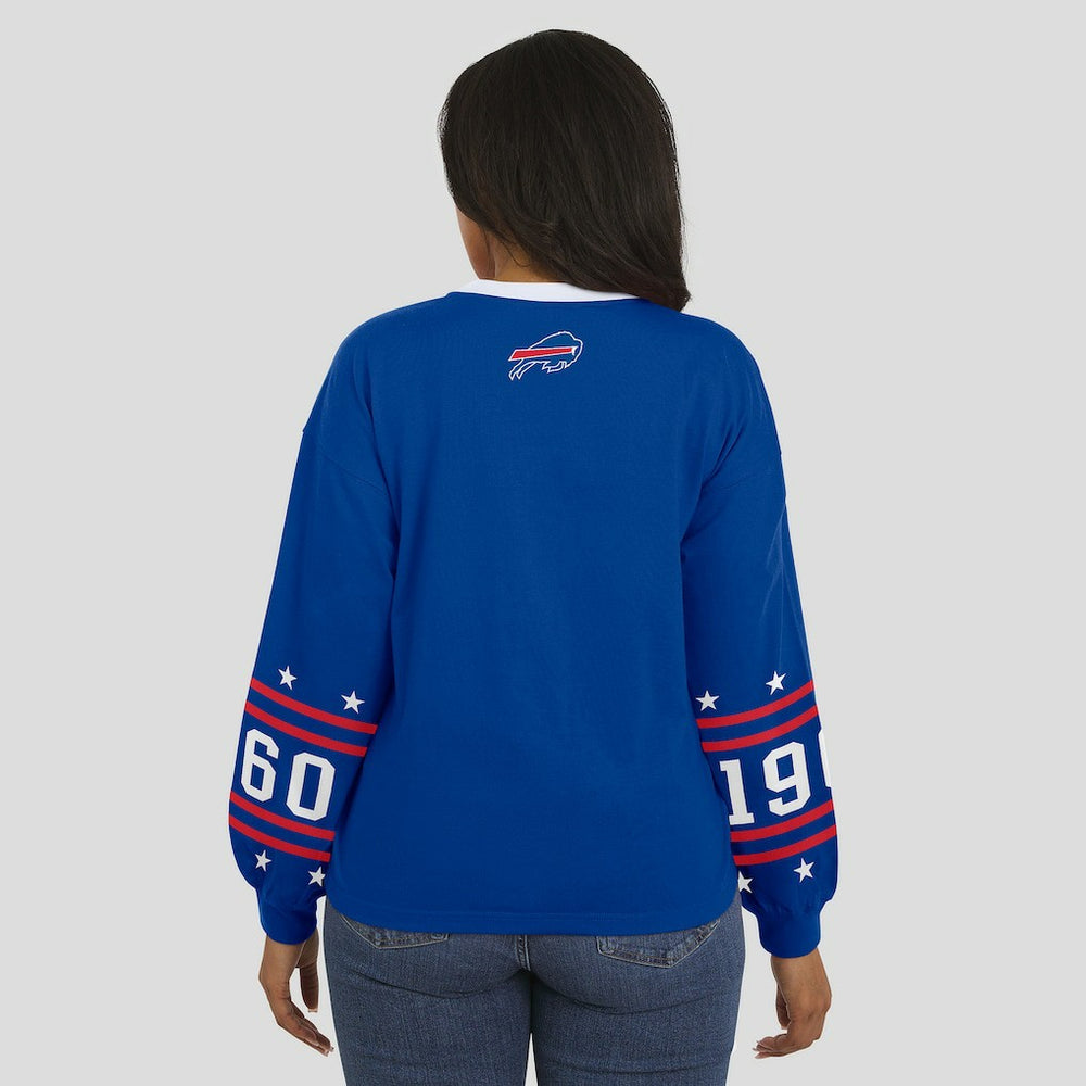 Buffalo Bills WEAR by Erin Andrews Women's Sport Long-Sleeve T-Shirt - Royal for sale