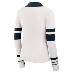 Chicago Bears WEAR by Erin Andrews Women's Ribbed Henley Polo Sweater - White outlet