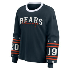 Chicago Bears WEAR by Erin Andrews Women's Plus Size Sport Long-Sleeve T-Shirt - Navy on sale