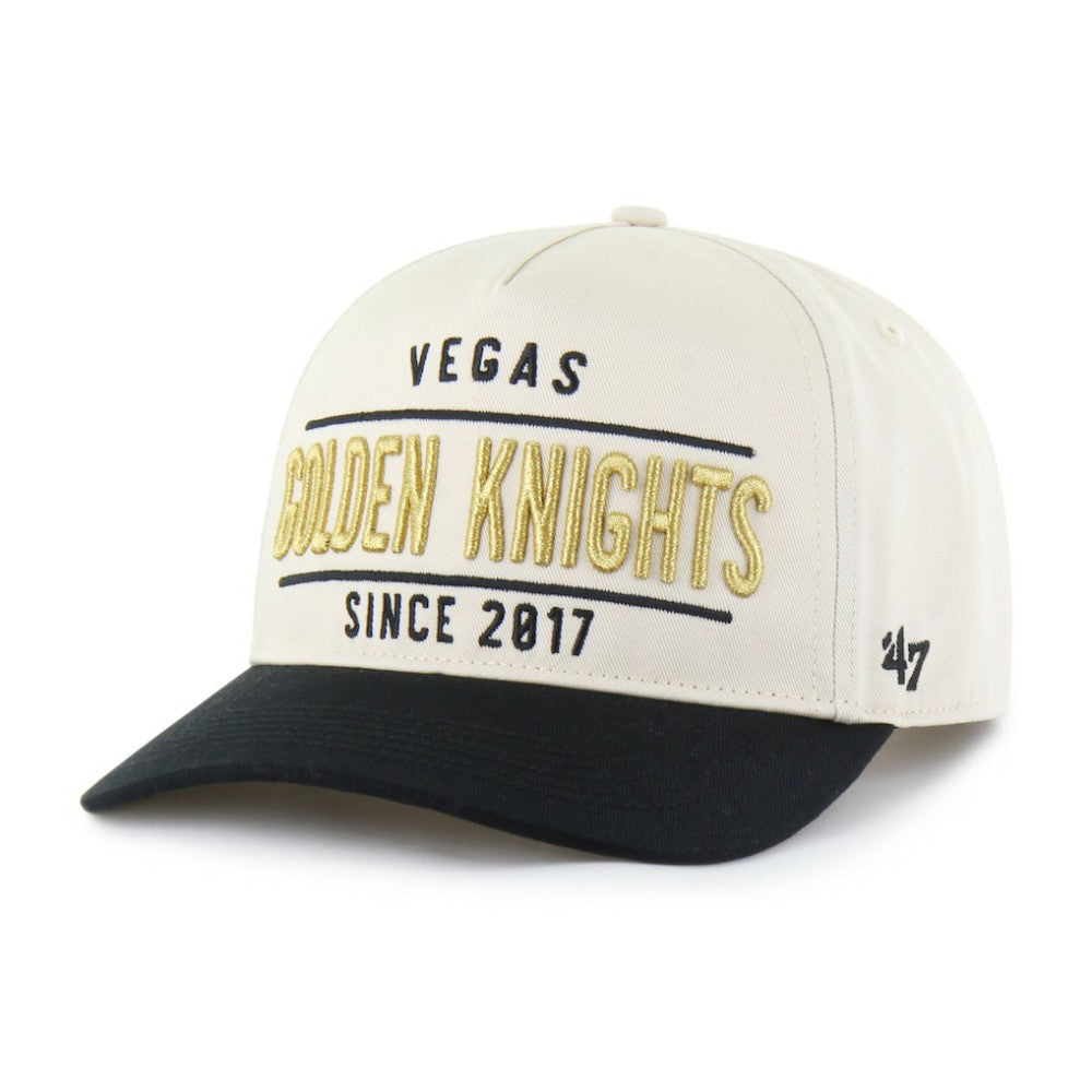 Vegas Golden Knights '47 Expansion Debut Two-Tone Hitch Adjustable Hat - Cream/Black Hats