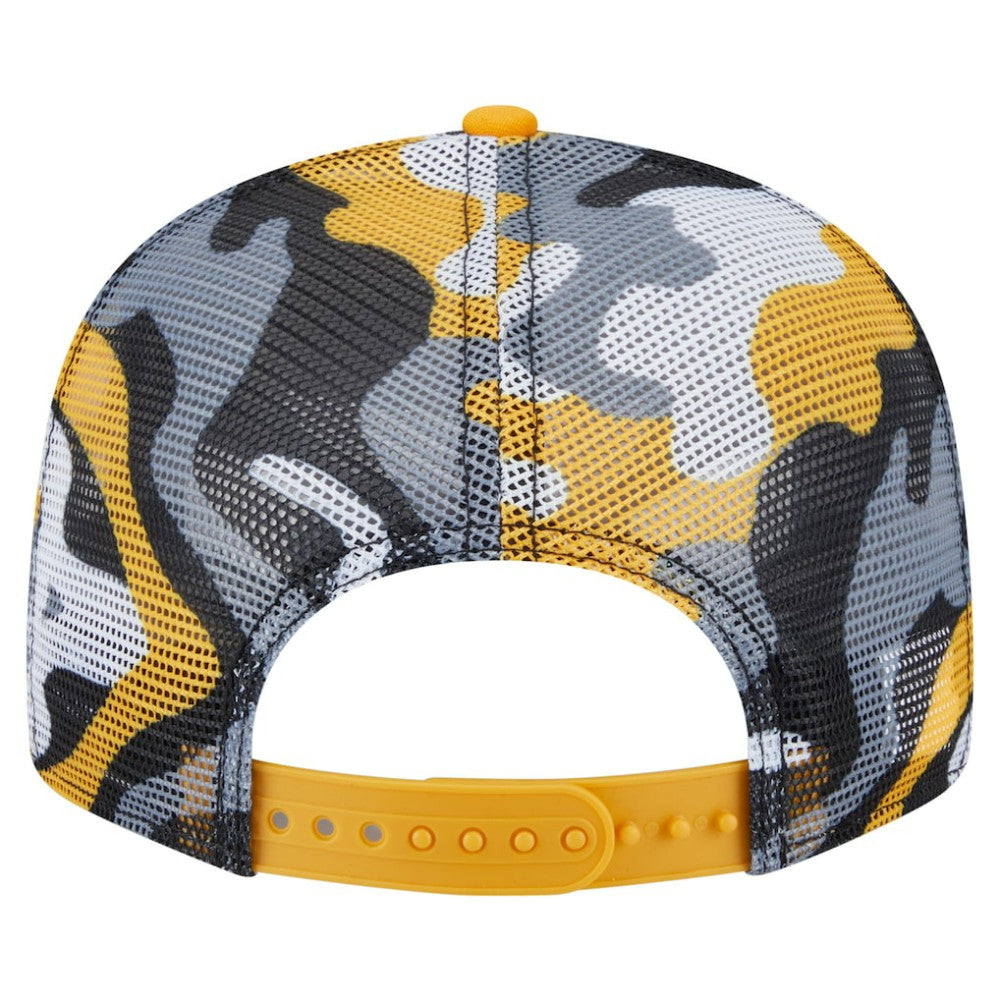 Pittsburgh Penguins New Era Camo Meshback 9FIFTY Snapback Hat - Black/Gold Hats