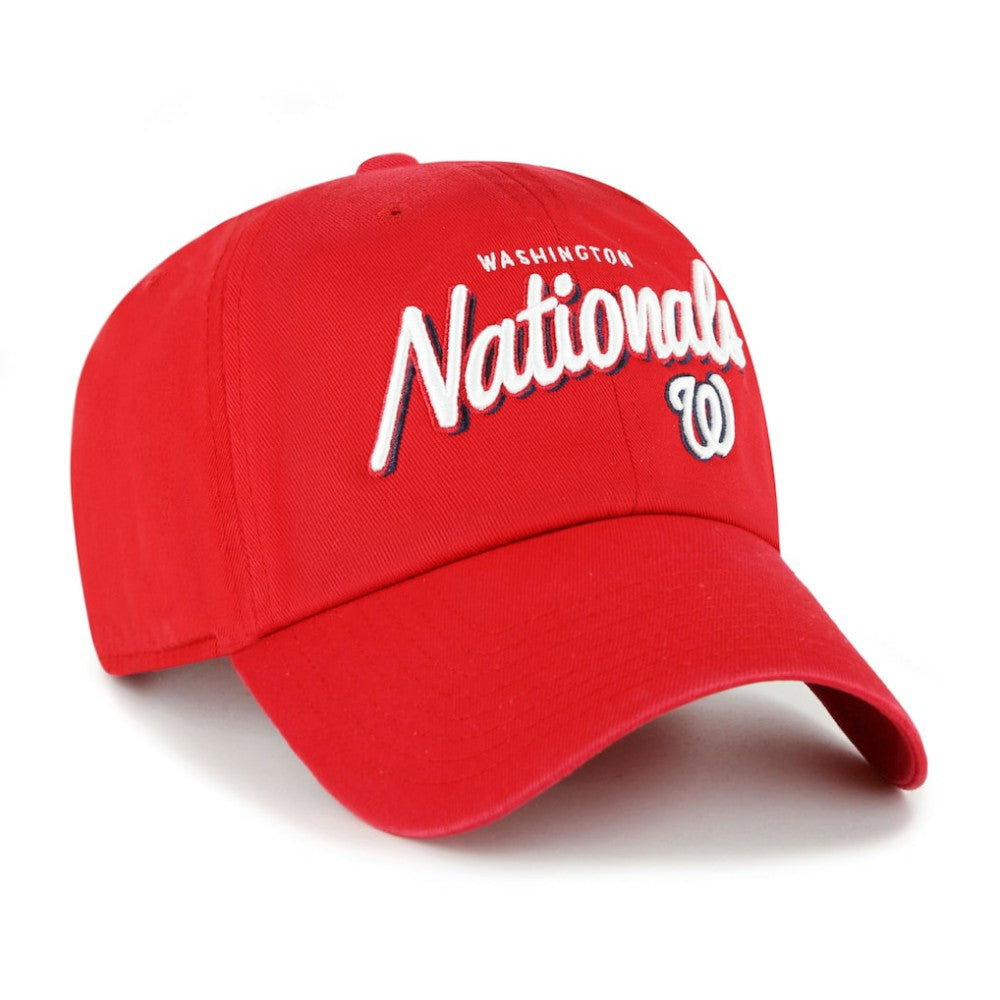 Washington Nationals Women's Ariana Clean Up Adjustable Hat Red