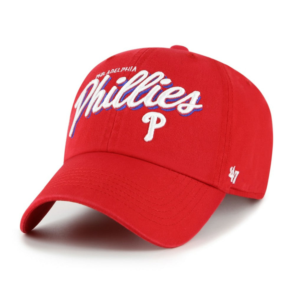 Philadelphia Phillies Women's Ariana Clean Up Adjustable Hat Red