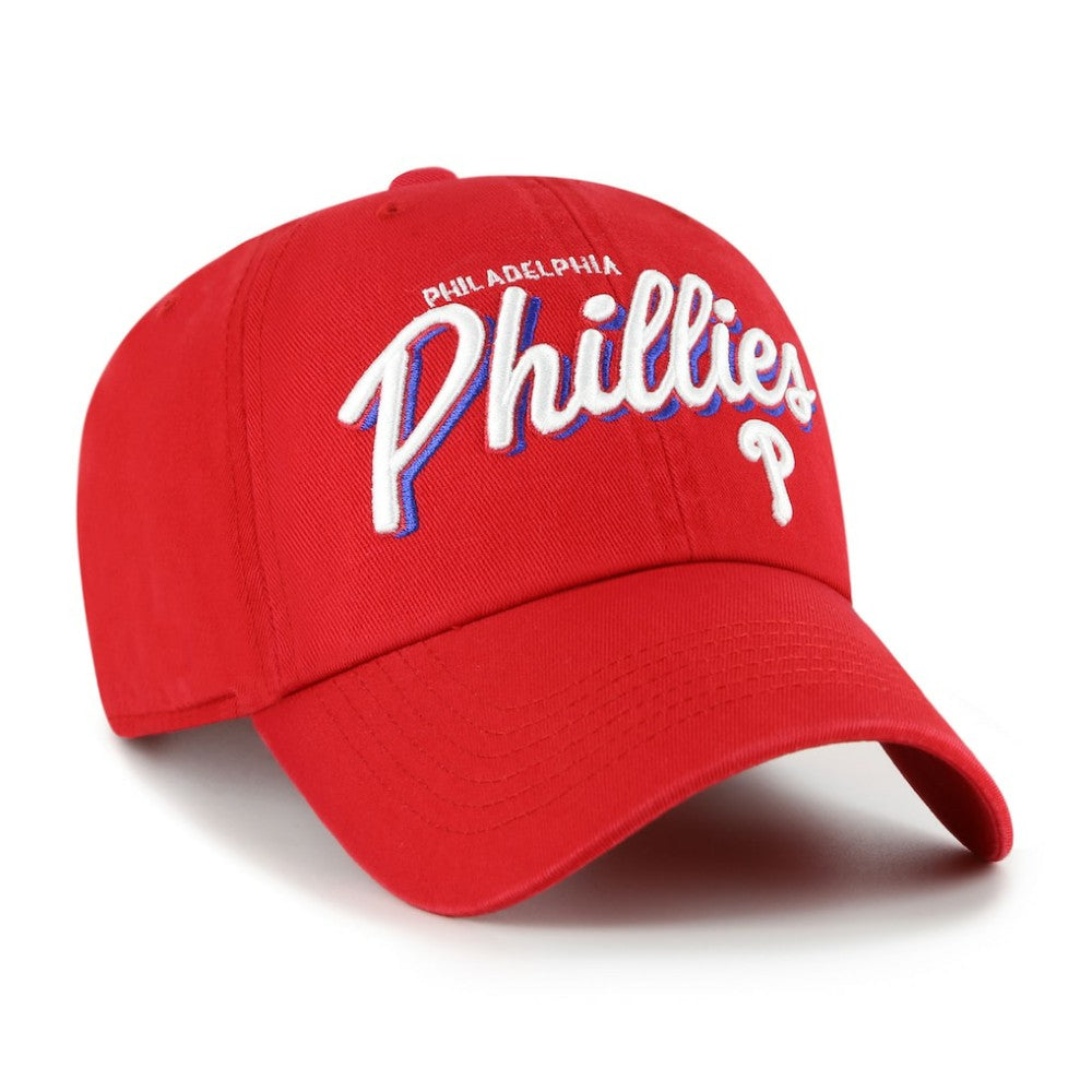Philadelphia Phillies Women's Ariana Clean Up Adjustable Hat Red