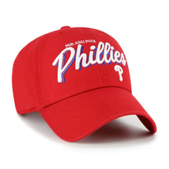 Philadelphia Phillies Women's Ariana Clean Up Adjustable Hat Red