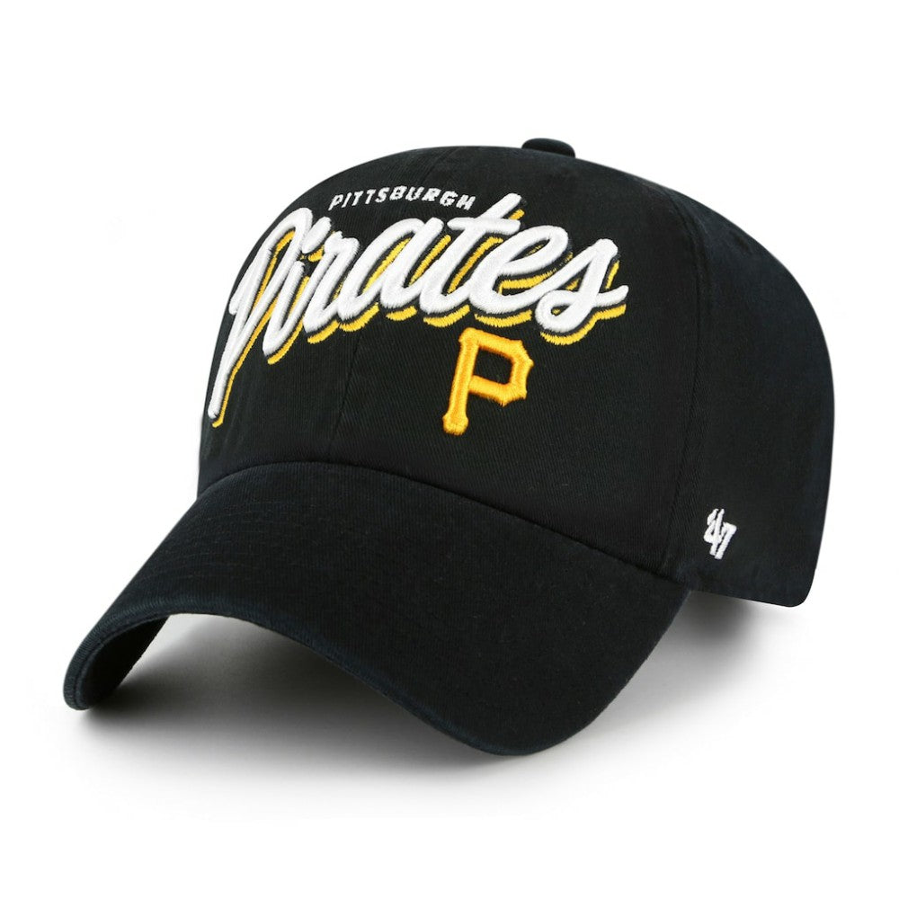 Pittsburgh Pirates Women's Ariana Clean Up Adjustable Hat Black
