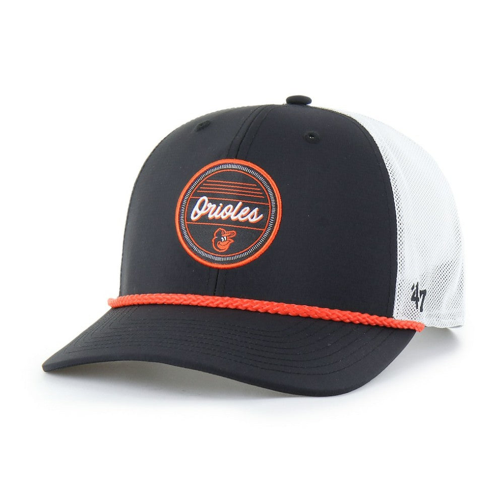 Baltimore Orioles Fairway Trucker Adjustable Hat Black/White