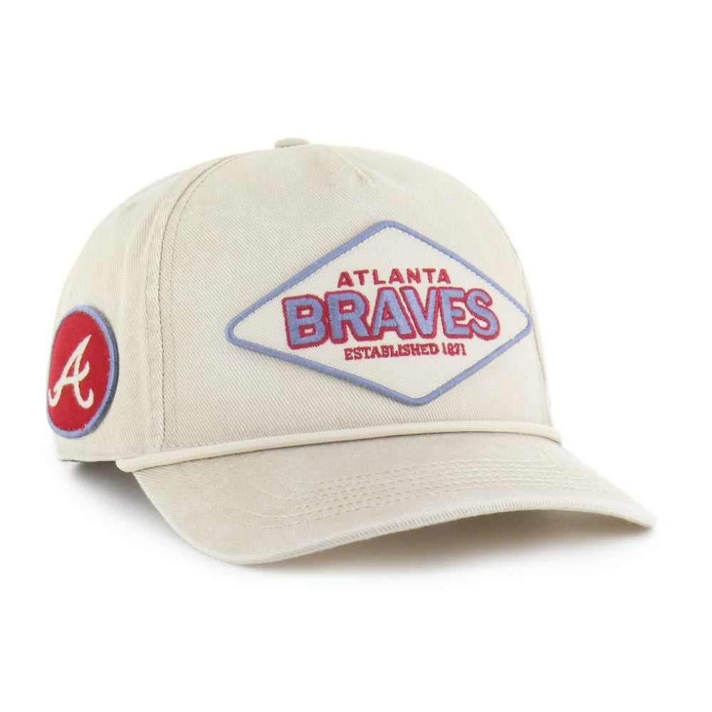 Atlanta Braves Cairn Hitch Adjustable Hat Khaki