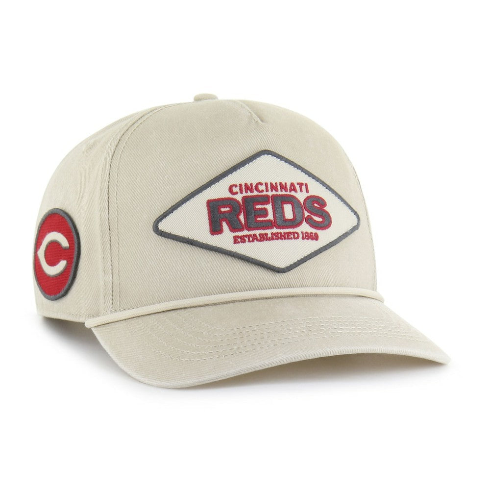 Cincinnati Reds Cairn Hitch Adjustable Hat Khaki