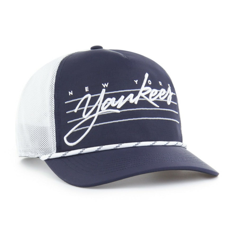New York Yankees Brrr Downburst Mesh Hitch Adjustable Hat Navy