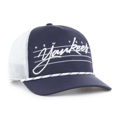 New York Yankees Brrr Downburst Mesh Hitch Adjustable Hat Navy