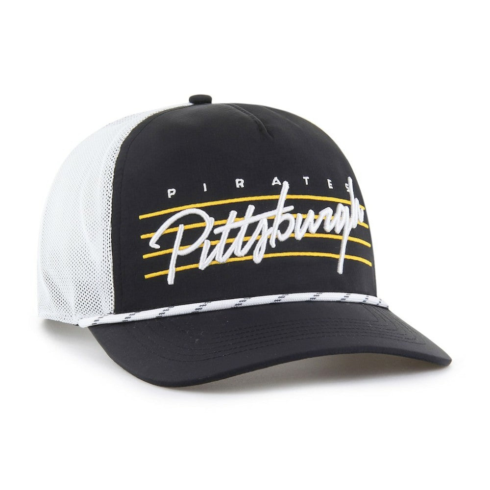 Pittsburgh Pirates Brrr Downburst Mesh Hitch Adjustable Hat Black