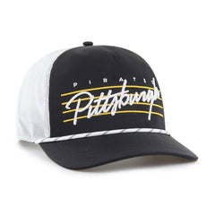 Pittsburgh Pirates Brrr Downburst Mesh Hitch Adjustable Hat Black