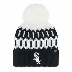 Chicago White Sox Women's Felicity Cuffed Knit Hat with Pom Black