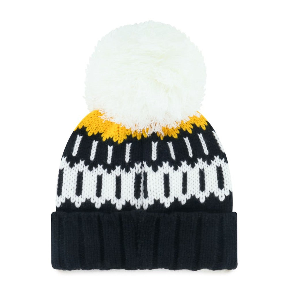 Pittsburgh Pirates Women's Felicity Cuffed Knit Hat with Pom Black