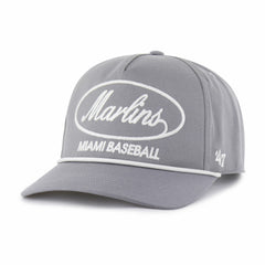 Miami Marlins Foundational Hitch Adjustable Hat Gray
