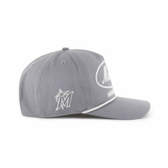 Miami Marlins Foundational Hitch Adjustable Hat Gray