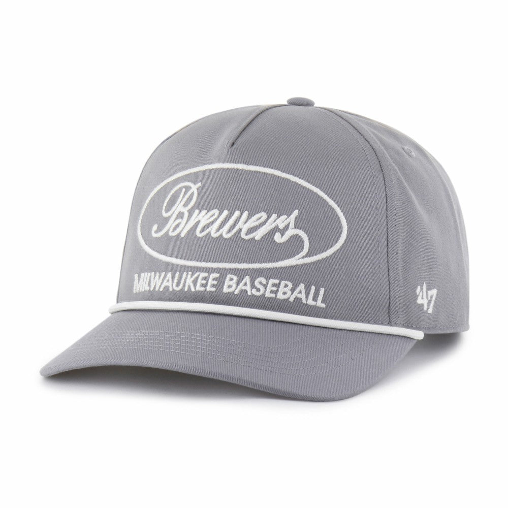 Milwaukee Brewers Foundational Hitch Adjustable Hat Gray