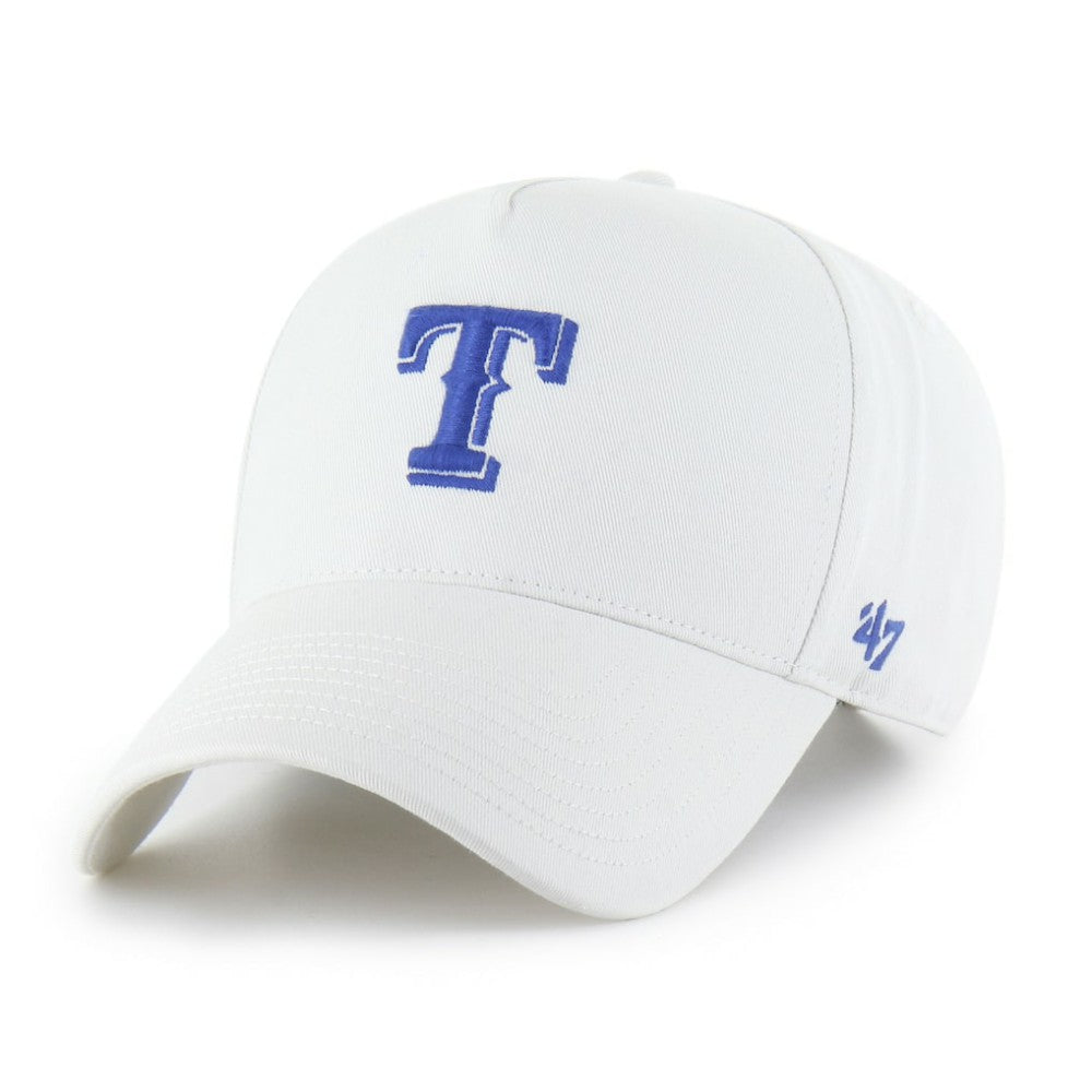 Texas Rangers Foundational Pinch Offside Adjustable Hat White