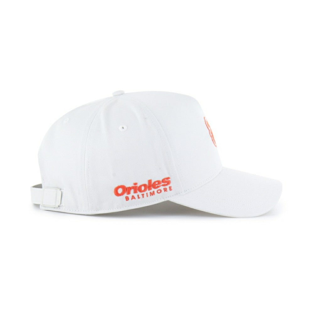 Baltimore Orioles Foundational Pinch Offside Adjustable Hat White