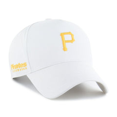 Pittsburgh Pirates Foundational Pinch Offside Adjustable Hat White